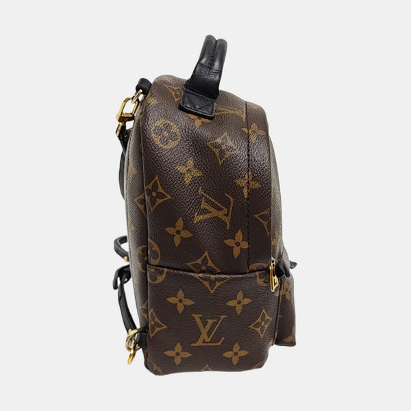 PALM SPRINGS Mini Monogram Coated Canvas Brown