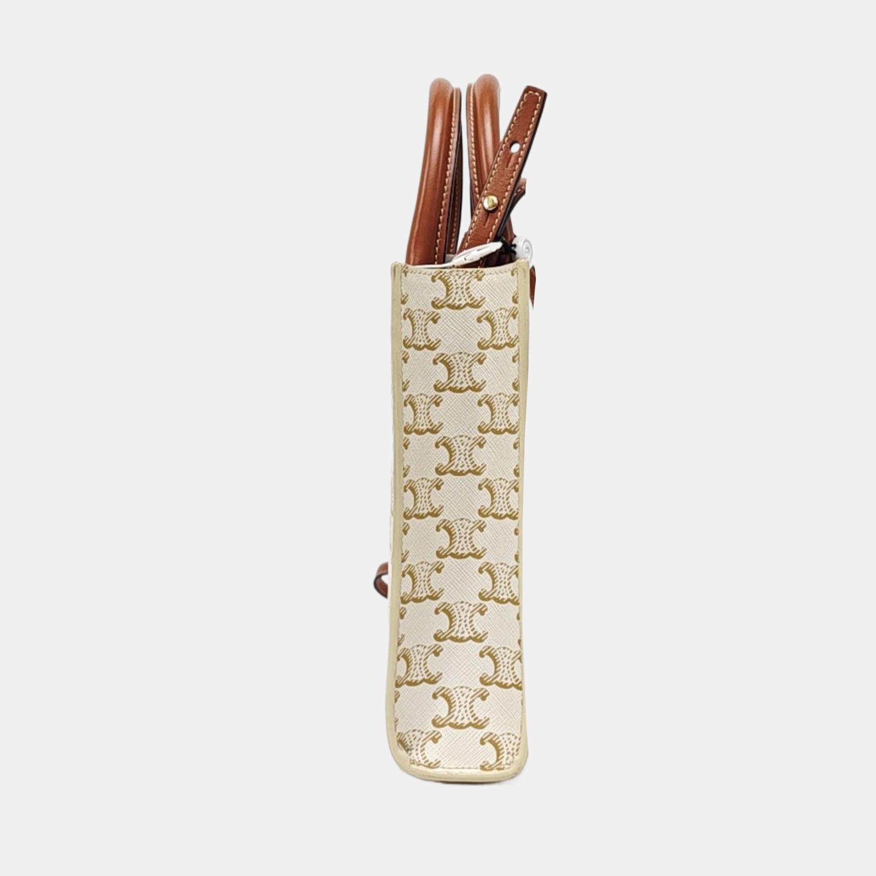 CABAS CELINE Mini Coated Canvas White