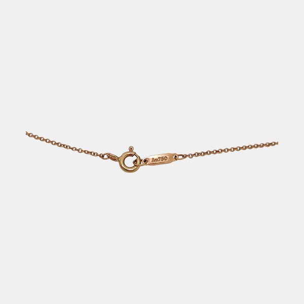 Tiffany Solitaire 18k Rose Gold Necklace