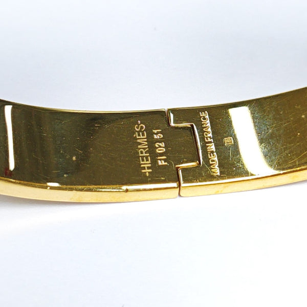 Clic H Metal Gold Bangle