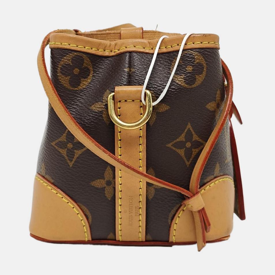 NOÉ Mini Monogram Coated Canvas Brown