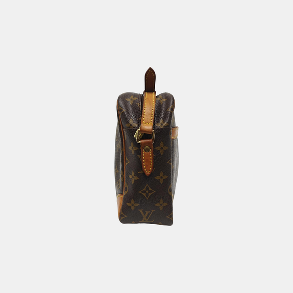 VINTAGE TROCADERO 30 Monogram Coated Canvas Brown