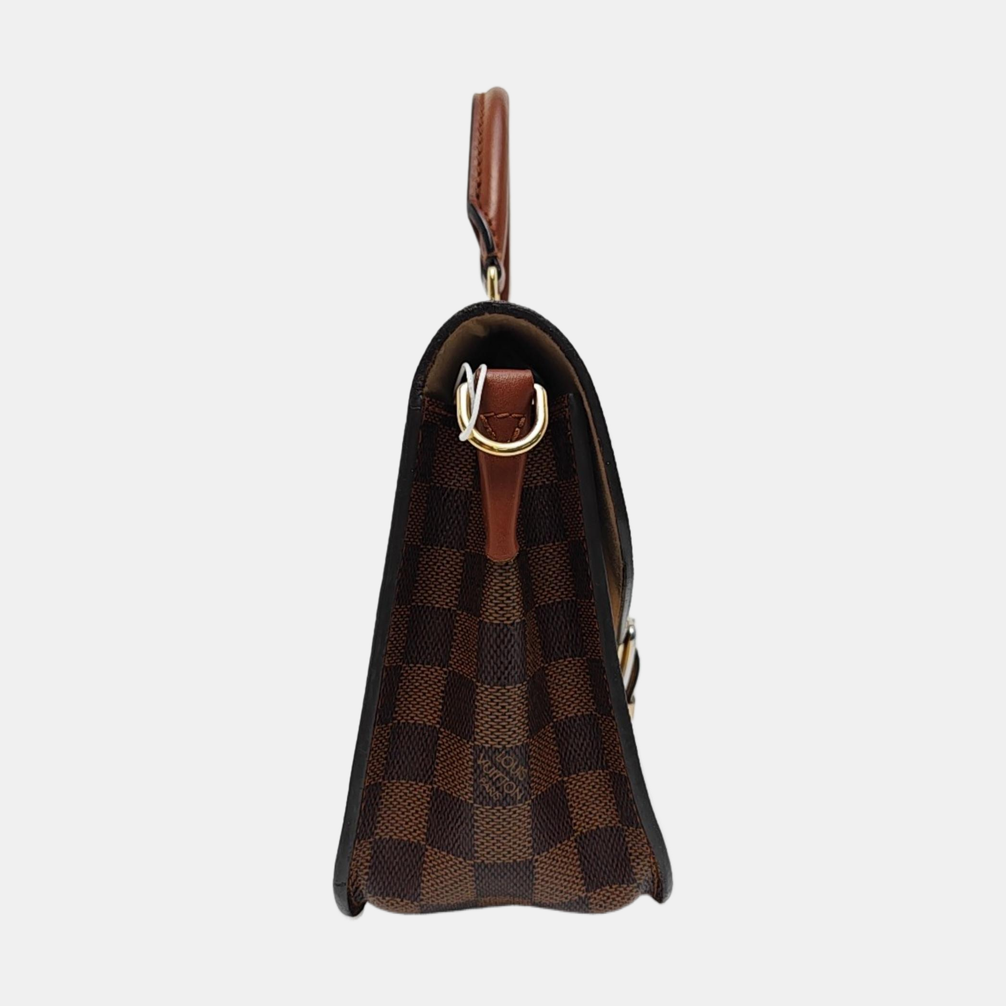 BEAUMARCHAIS Damier Ebene Coated Canvas Brown