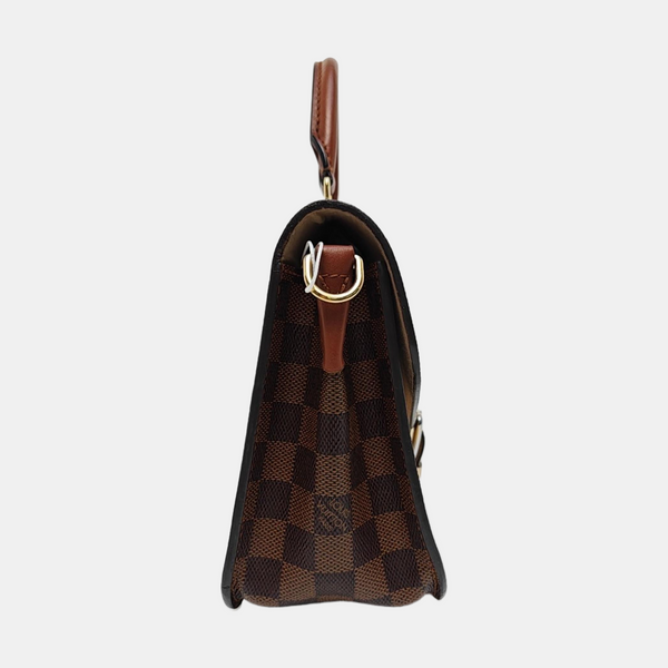 BEAUMARCHAIS Damier Ebene Coated Canvas Brown
