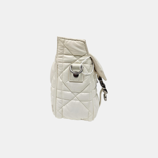 Authenticated pre-owned  Diorcamp Small Cannage Calfskin White - Shoulder Bag at Looply