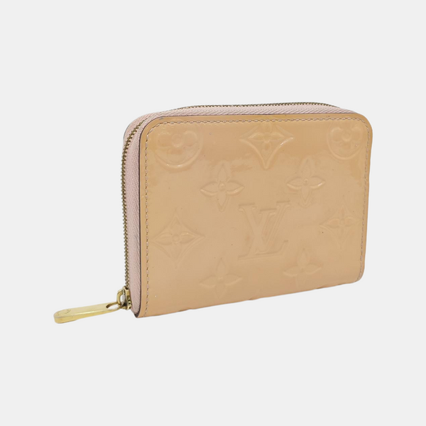 ZIPPY Monogram Patent Leather Yellow Wallet