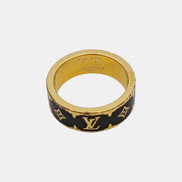 Metal Black Ring EU 56
