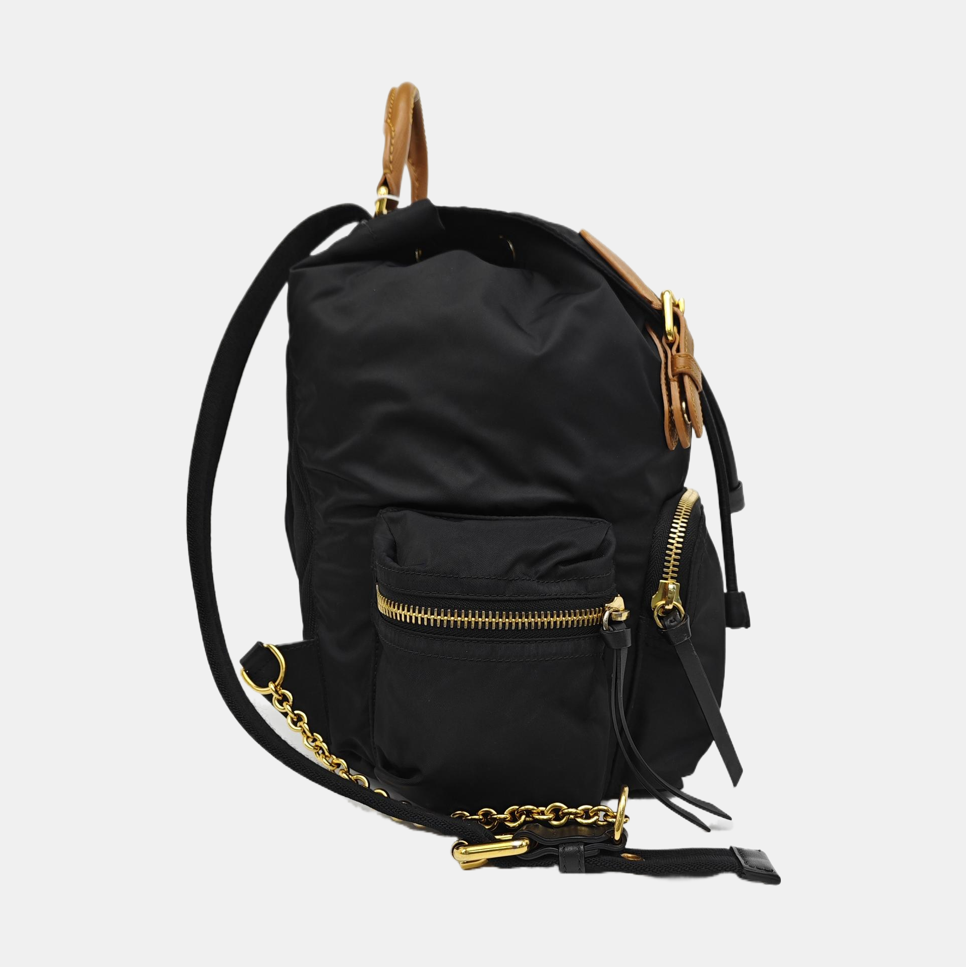 The Rucksack Medium Nylon Black
