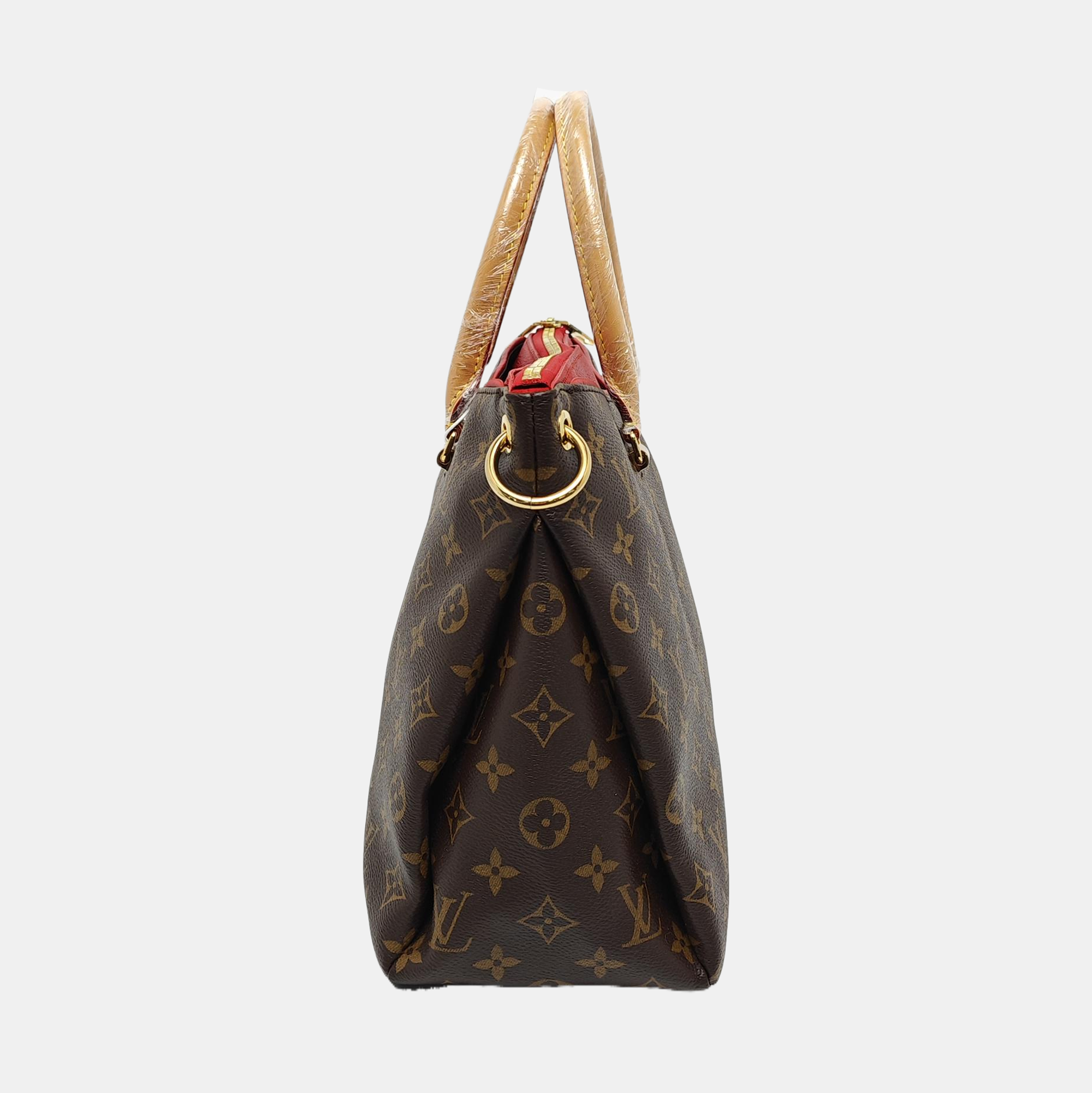 PALLAS MM Monogram Coated Canvas Brown