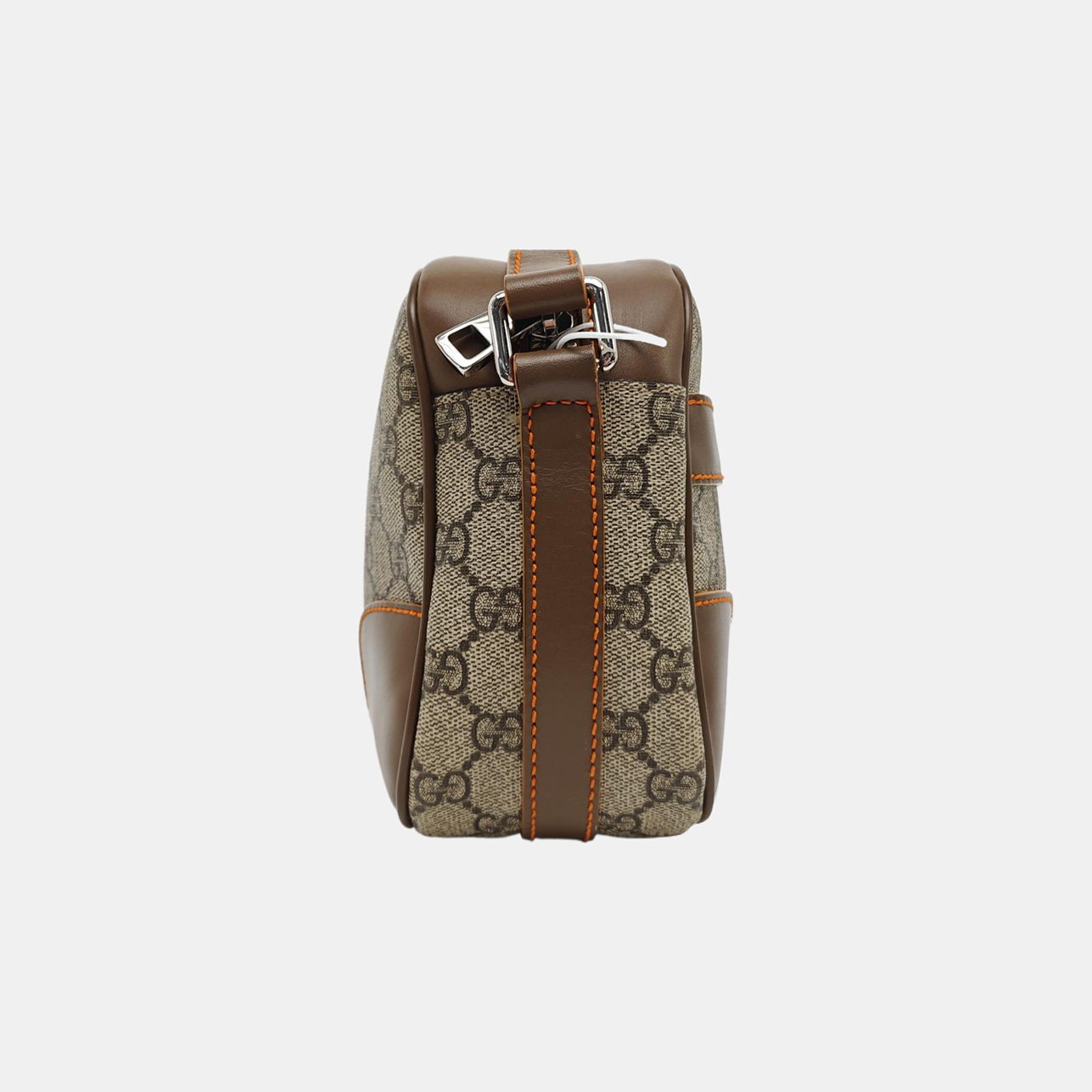 Ophidia Small Monogram Coated Canvas Beige