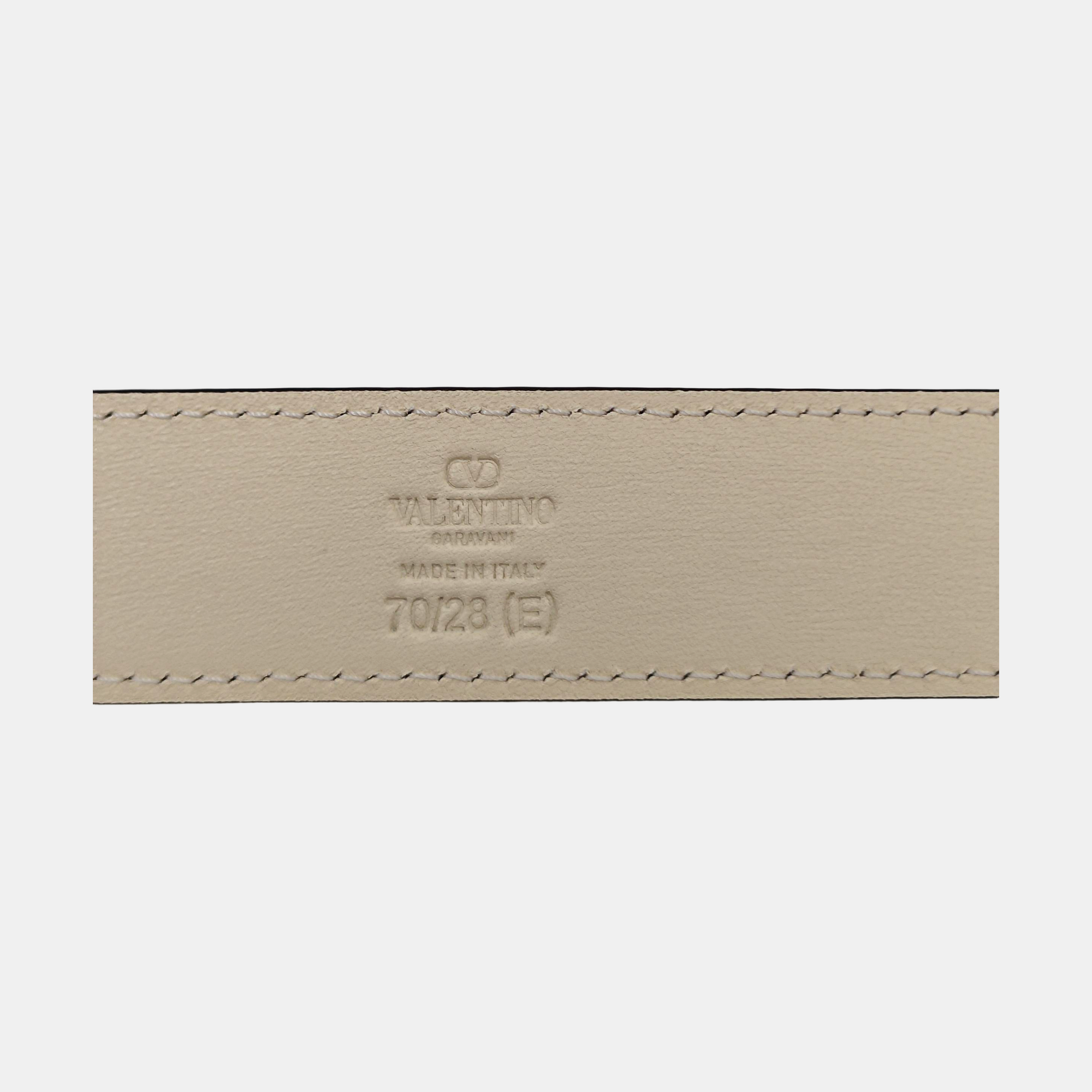 Leather Belt White