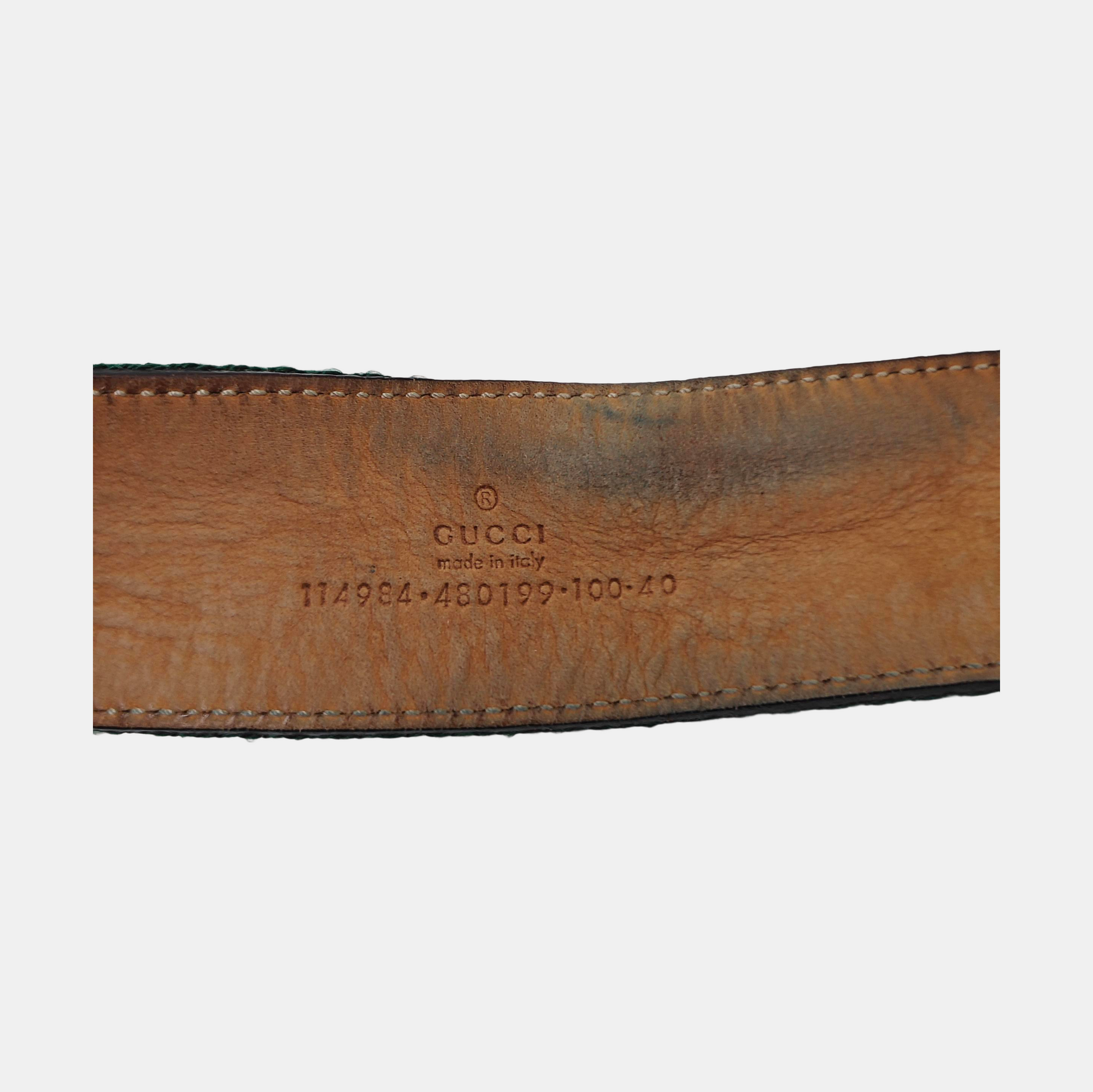 Fabric Belt Green