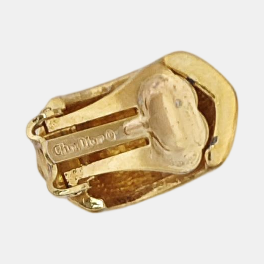 Metal Gold Clip On Earrings