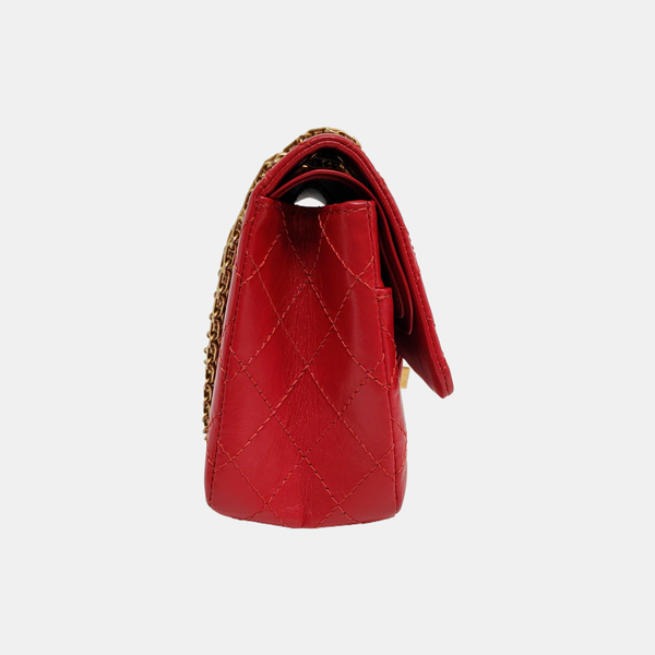 2.55 225 (small) Quilted Calfskin Red