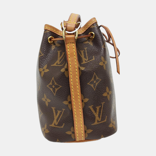 NÉONOÉ Nano Monogram Coated Canvas Brown