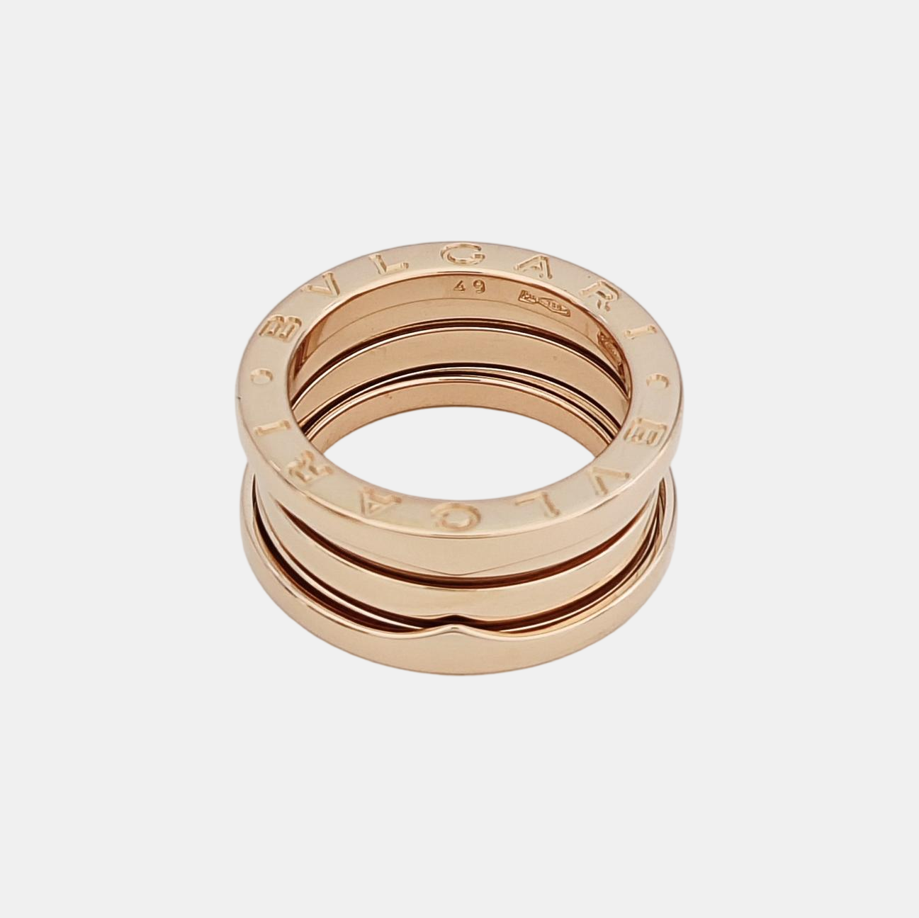B.ZERO1 18k Rose Gold Ring EU 49