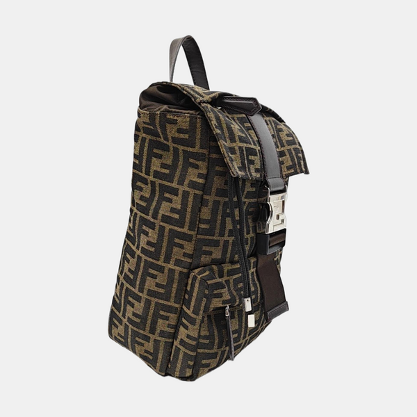 Canvas Top Handle Bag Small Brown