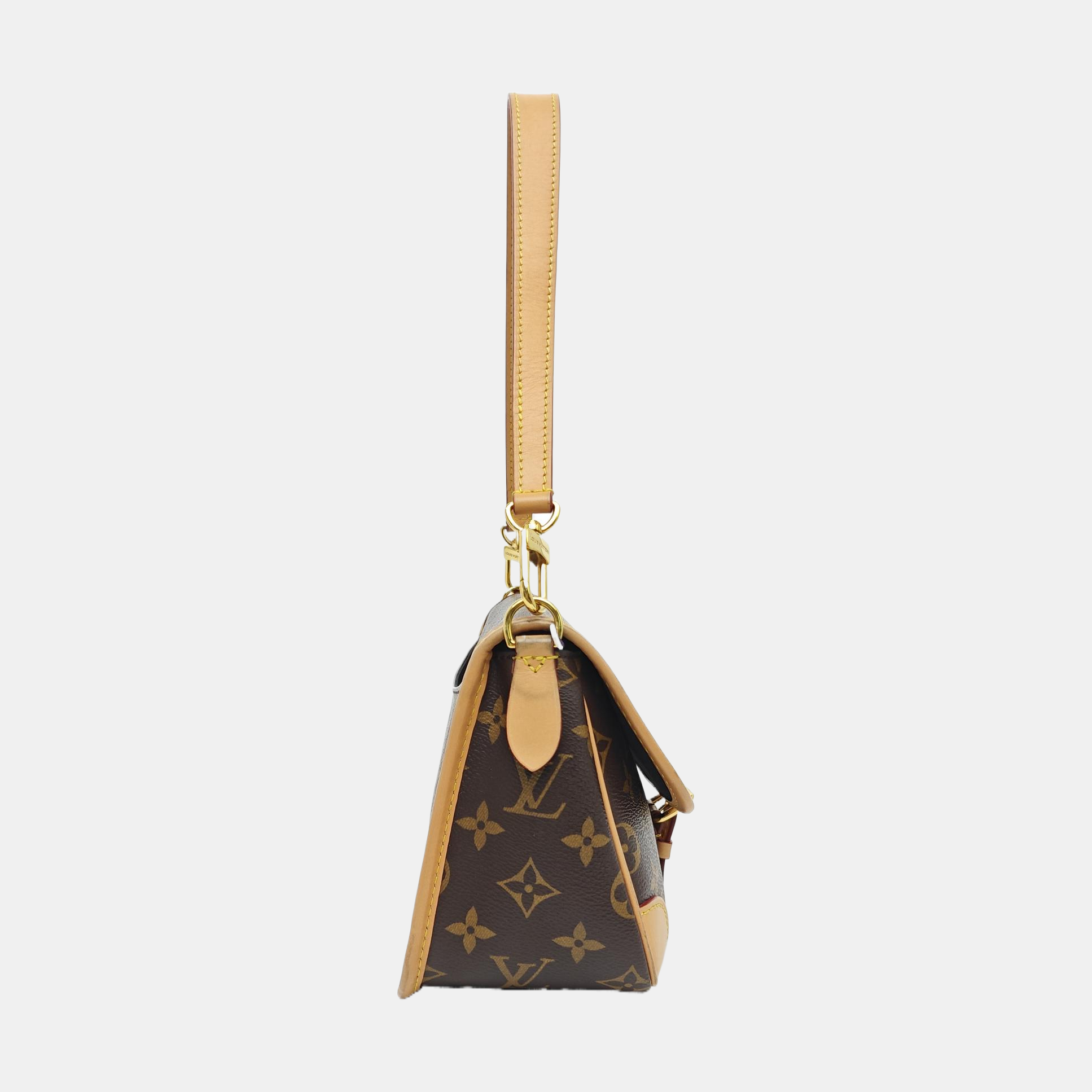 DIANE Monogram Coated Canvas Brown