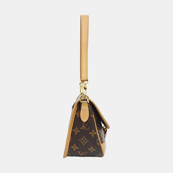 DIANE Monogram Coated Canvas Brown