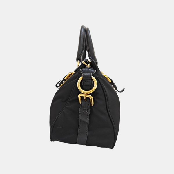 Nylon Shoulder Bag Black