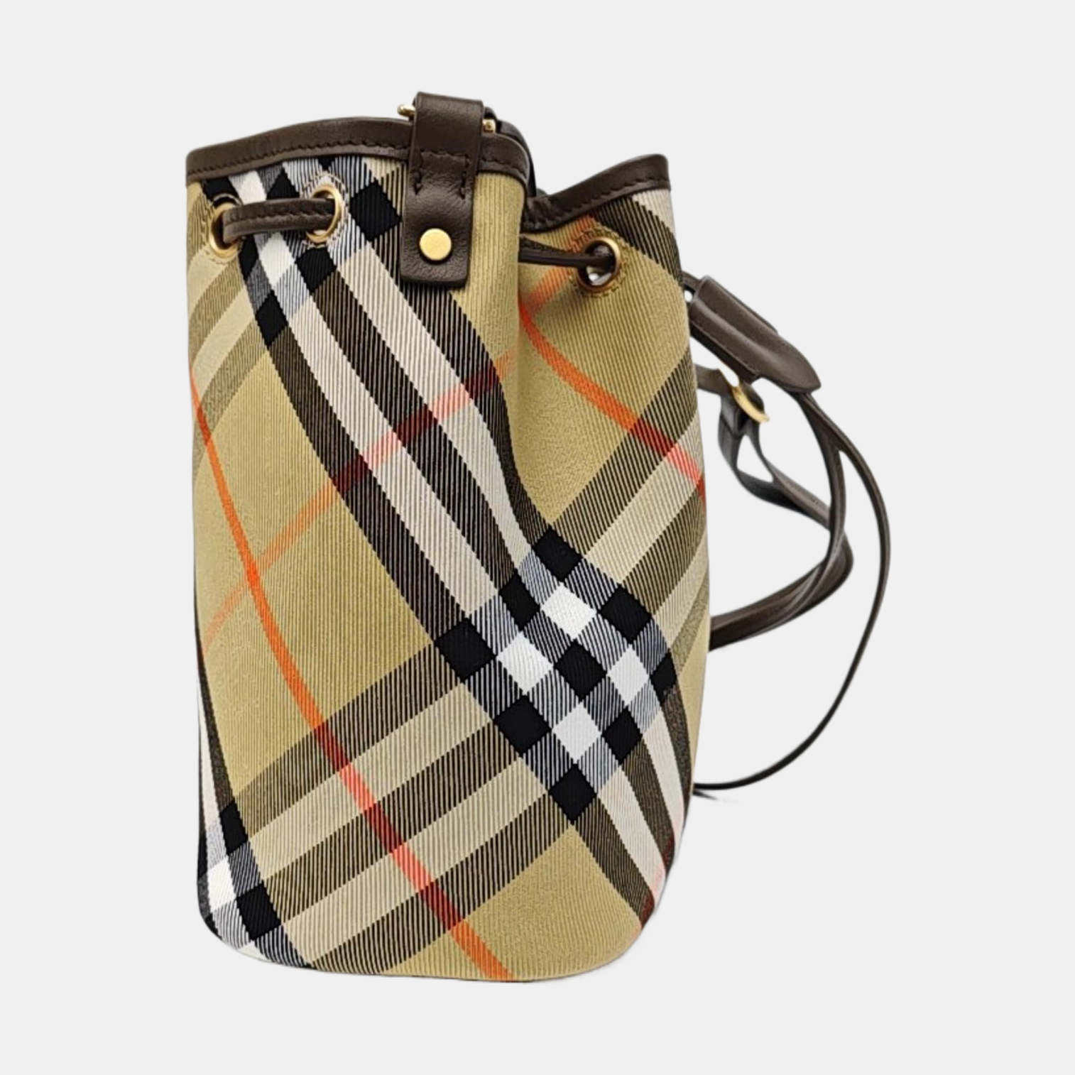 Canvas Bucket Bag Mini Beige
