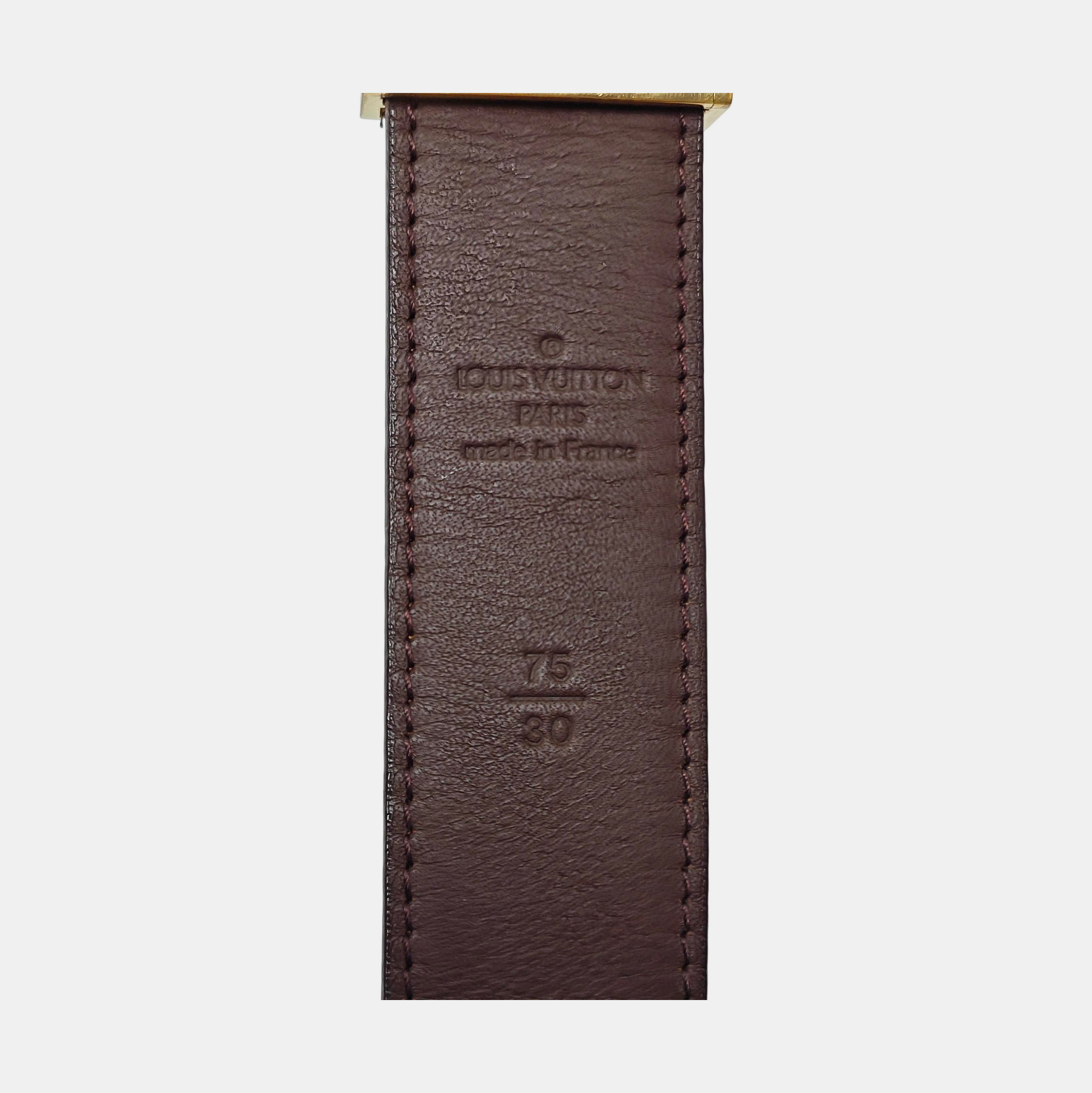 Coated Canvas Belt Brown