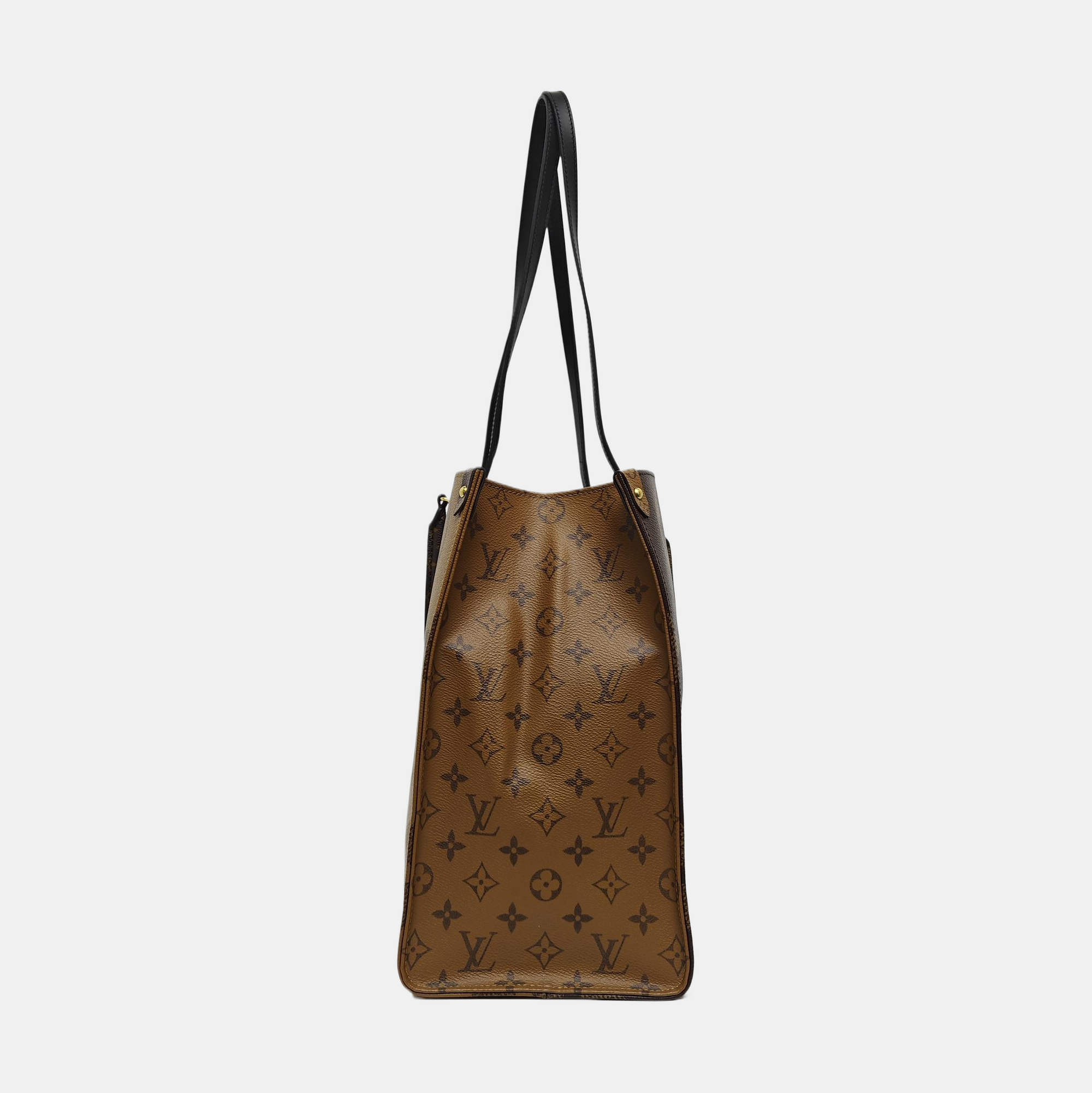 ONTHEGO GM Monogram Coated Canvas Brown