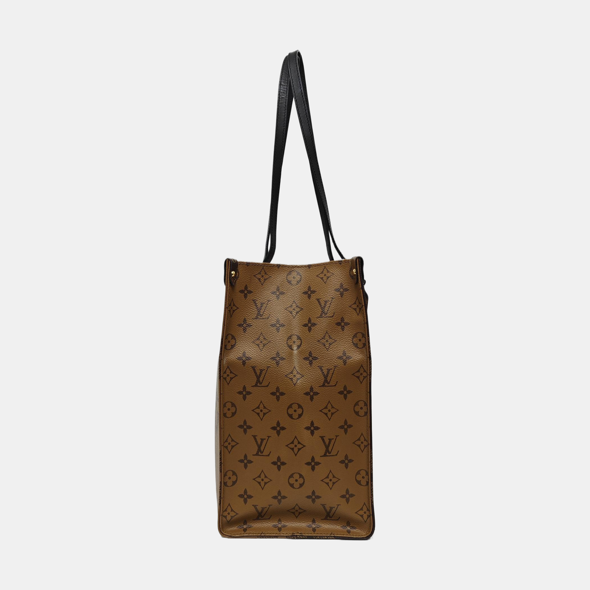 ONTHEGO GM Monogram Coated Canvas Brown
