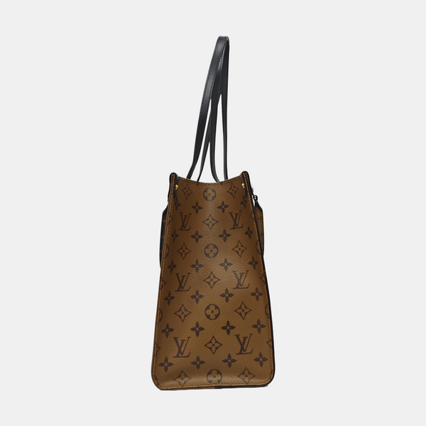 ONTHEGO MM Monogram Coated Canvas Brown