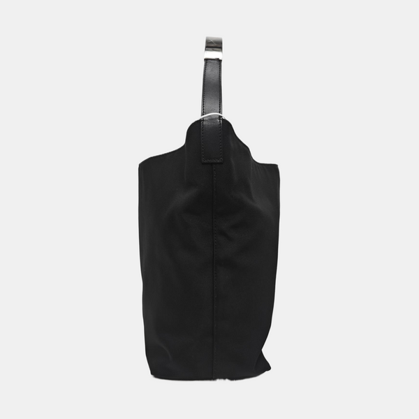 Fabric Top Handle Bag Black