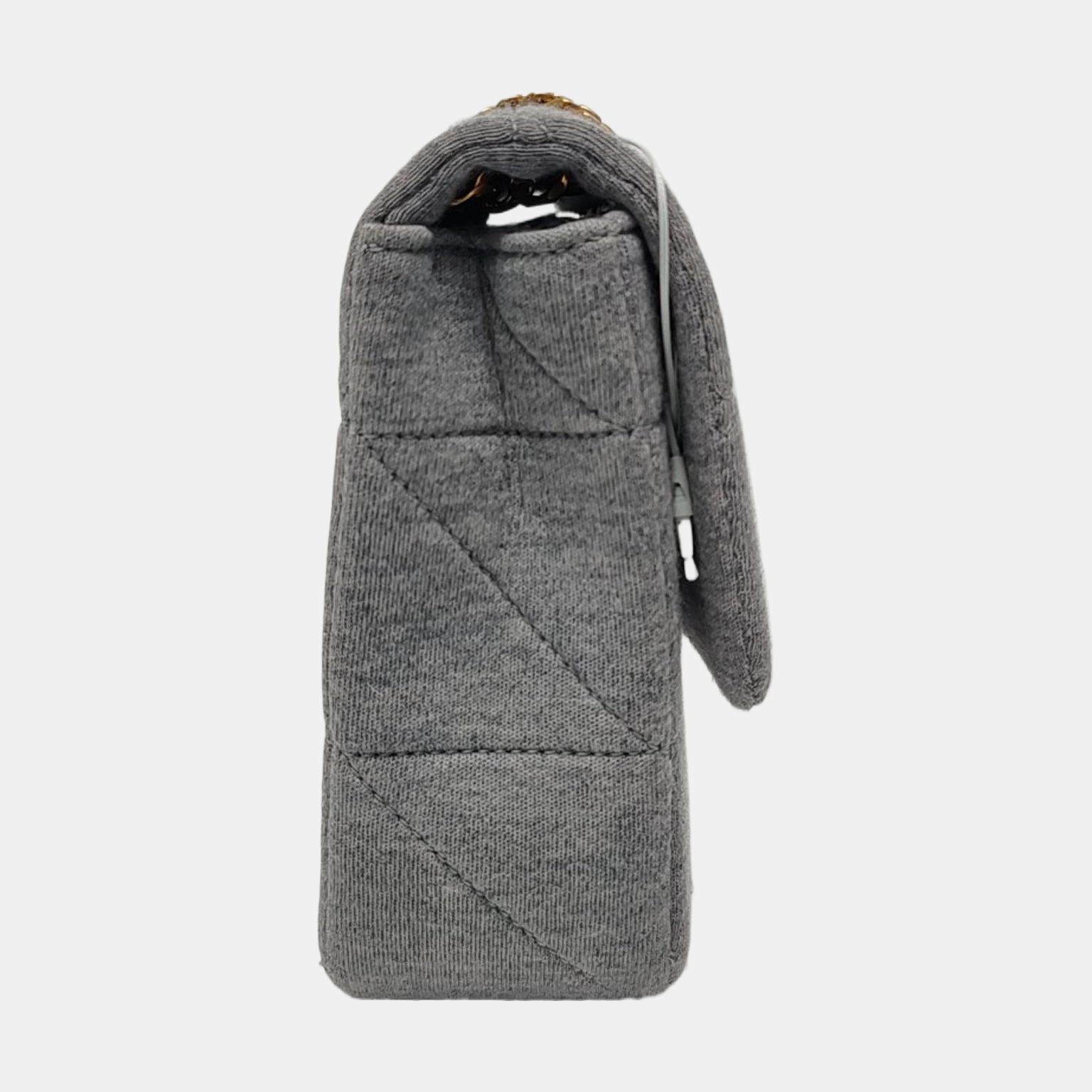 RIVE GAUCHE Medium Quilted Fabric Gray