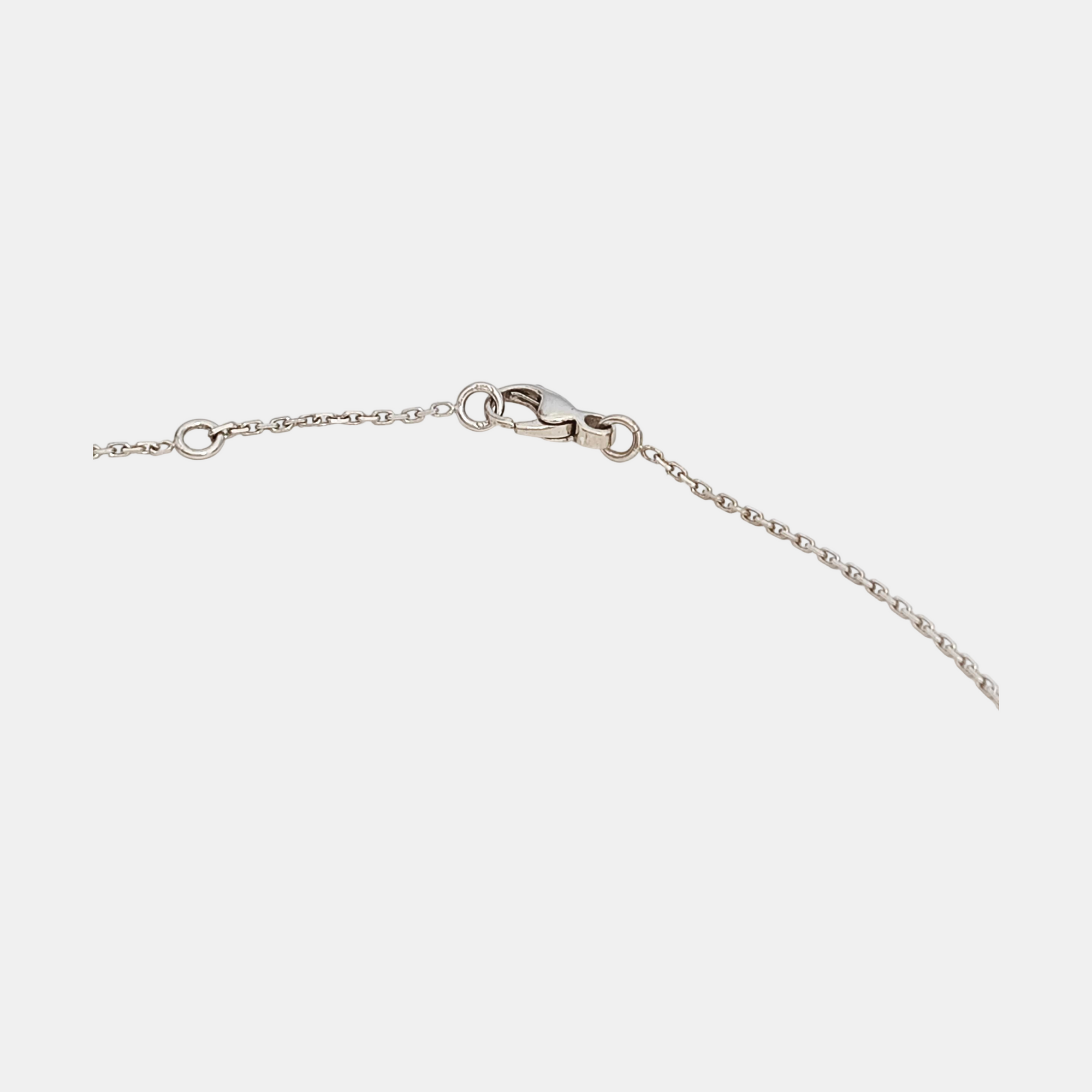 Jeux De Liens 18k White Gold Silver Necklace