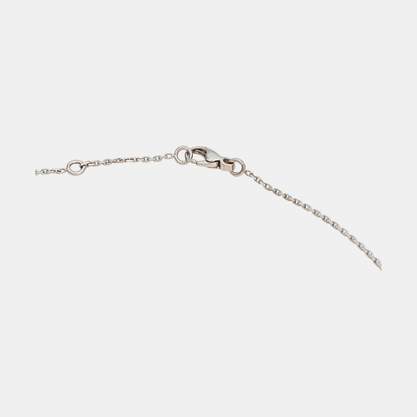 Jeux De Liens 18k White Gold Silver Necklace