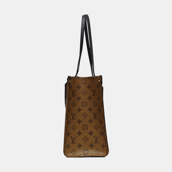 Authenticated pre-owned  ONTHEGO MM Monogram Coated Canvas Brown - Tote Bag at Looply