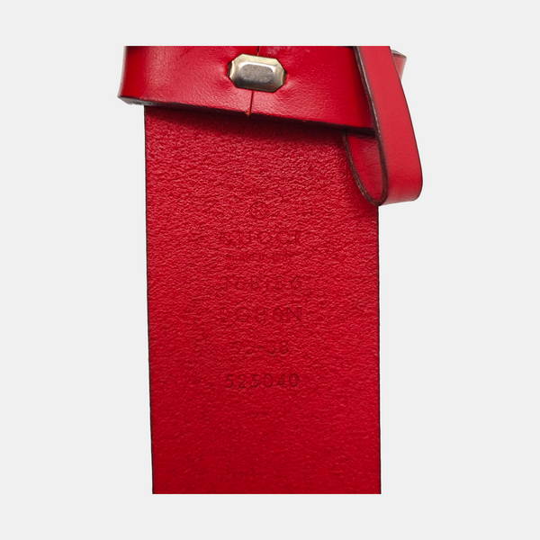 Leather Belt Red