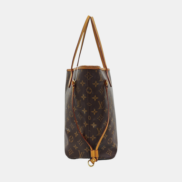 NEVERFULL MM Monogram Coated Canvas Brown