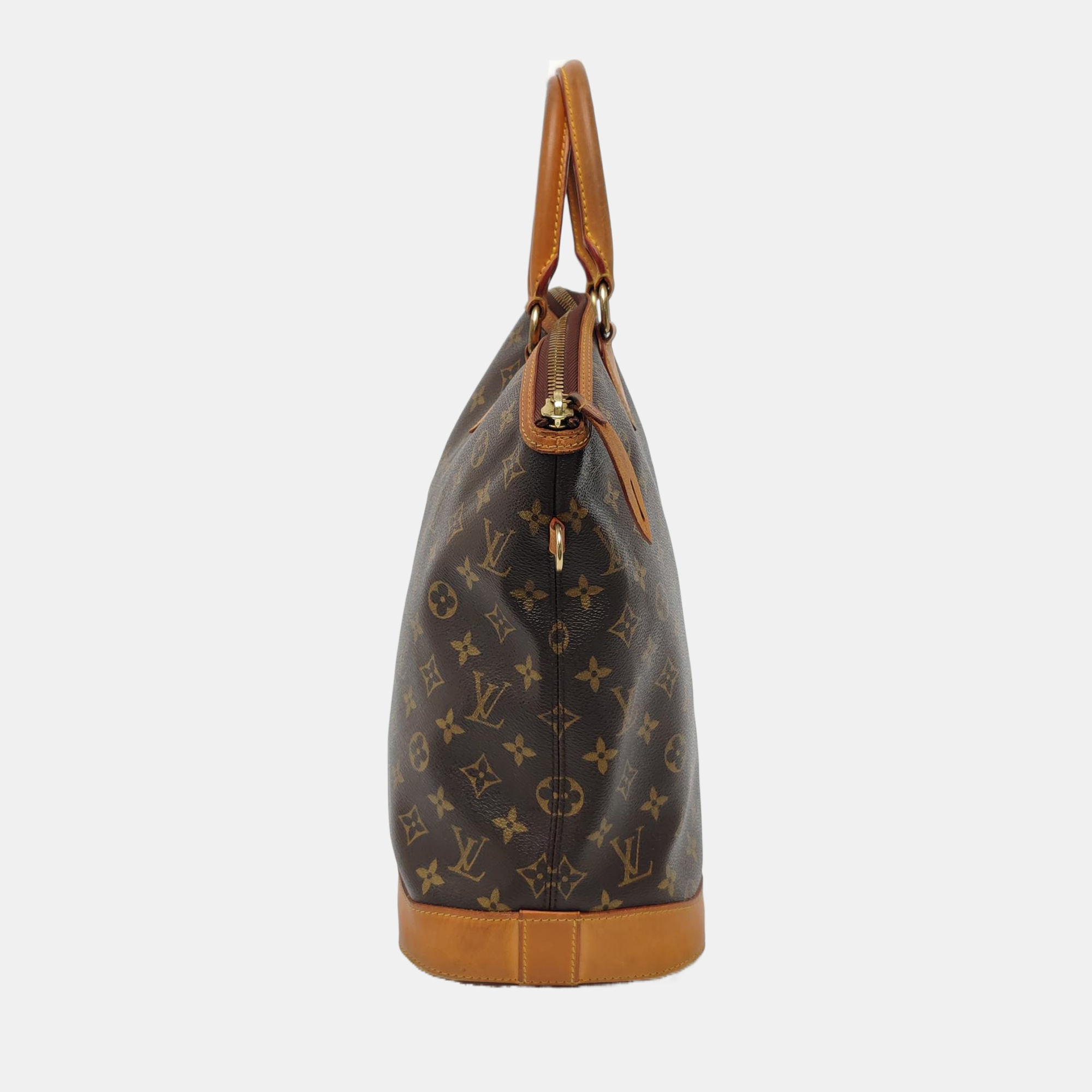 LOCKIT Monogram Coated Canvas Brown