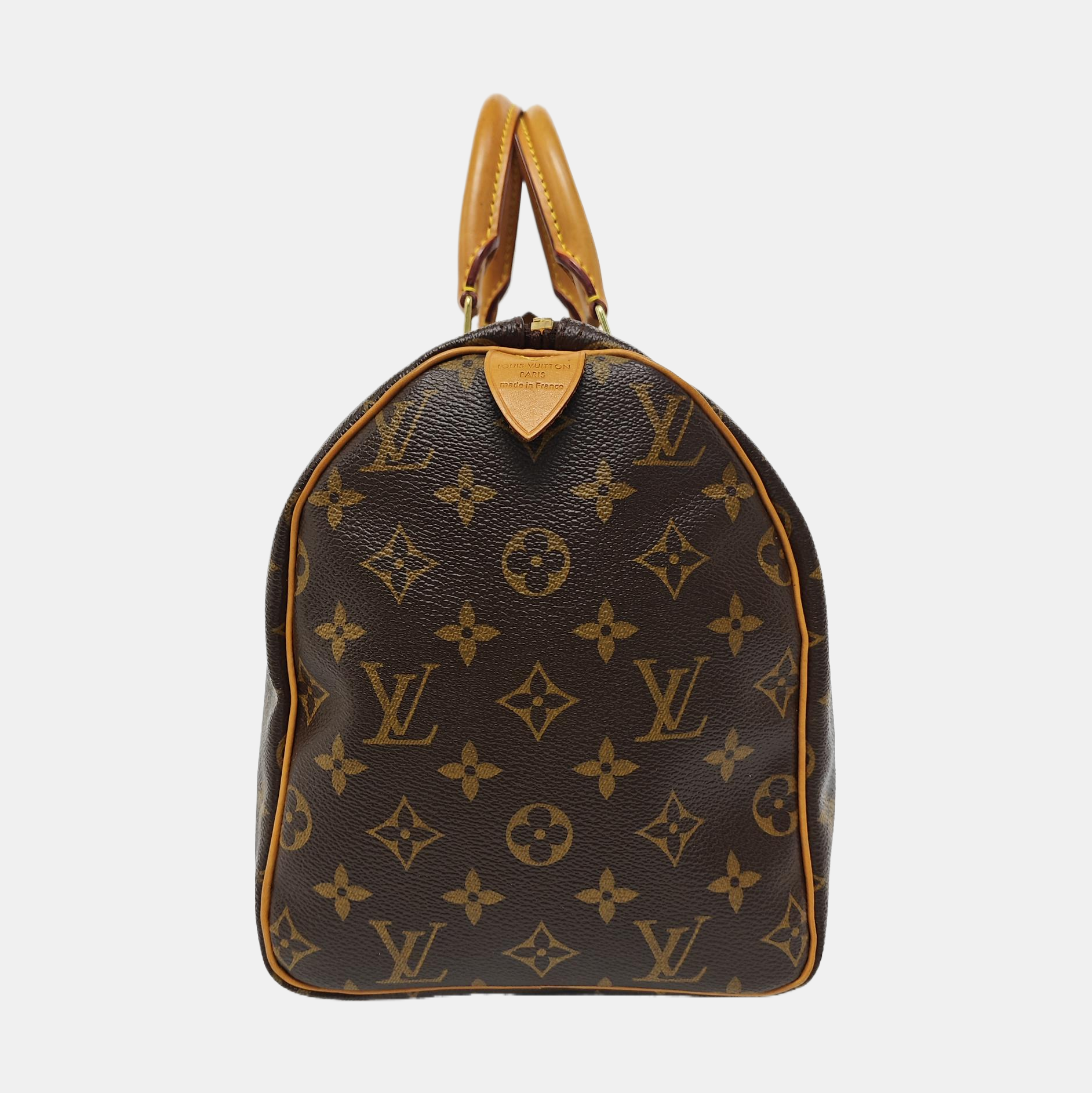 SPEEDY 30 Monogram Coated Canvas Brown