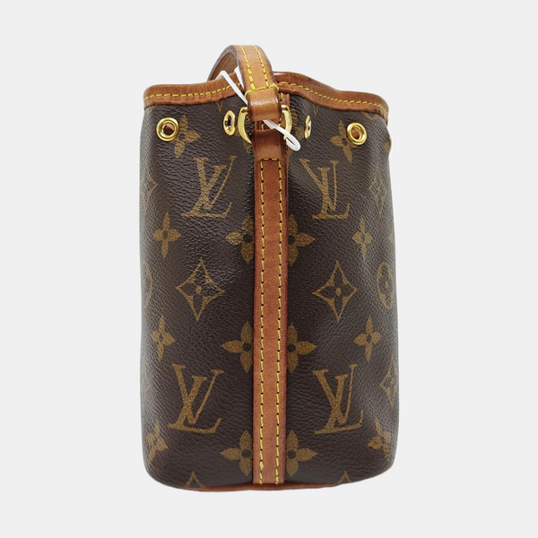 NÉONOÉ Nano Monogram Coated Canvas Brown
