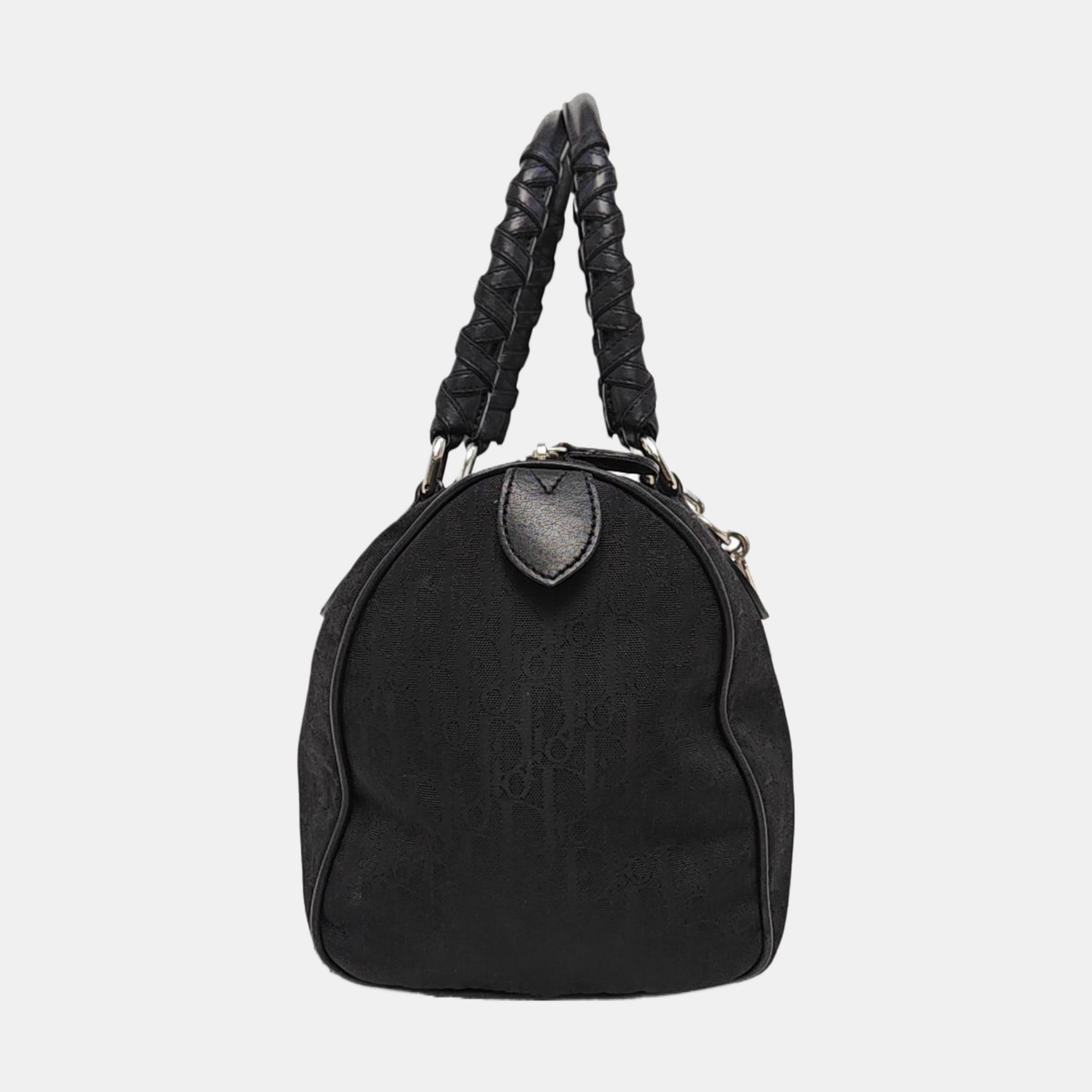 Canvas Top Handle Bag Black