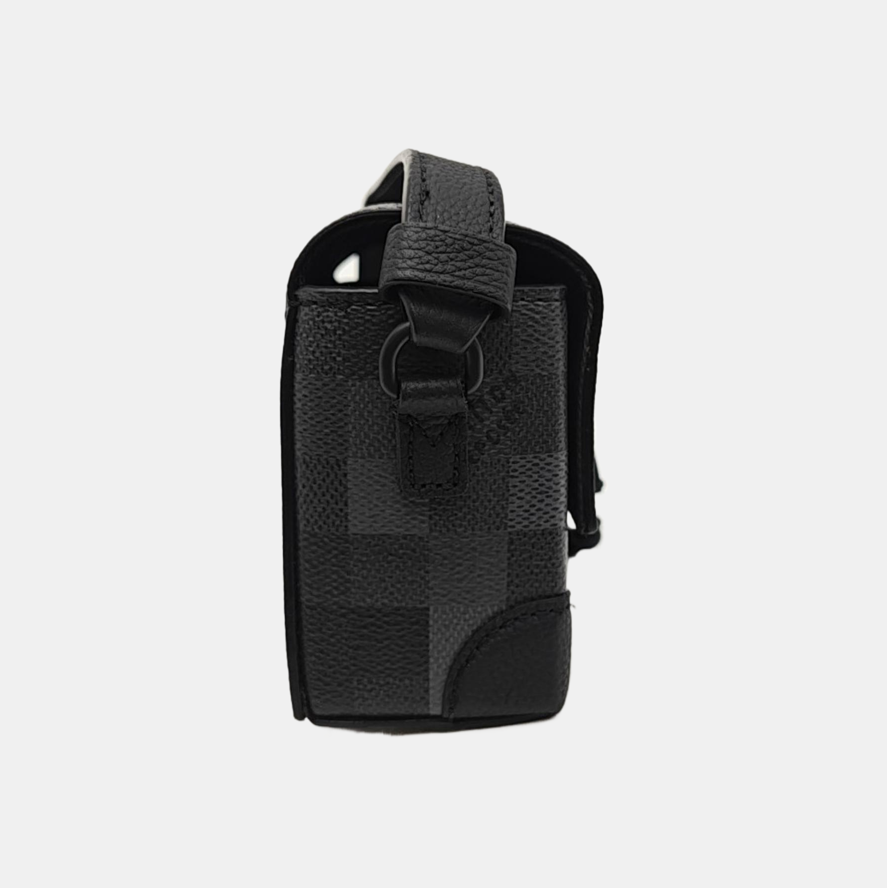 SOFT TRUNK Mini Damier Graphite Coated Canvas Black