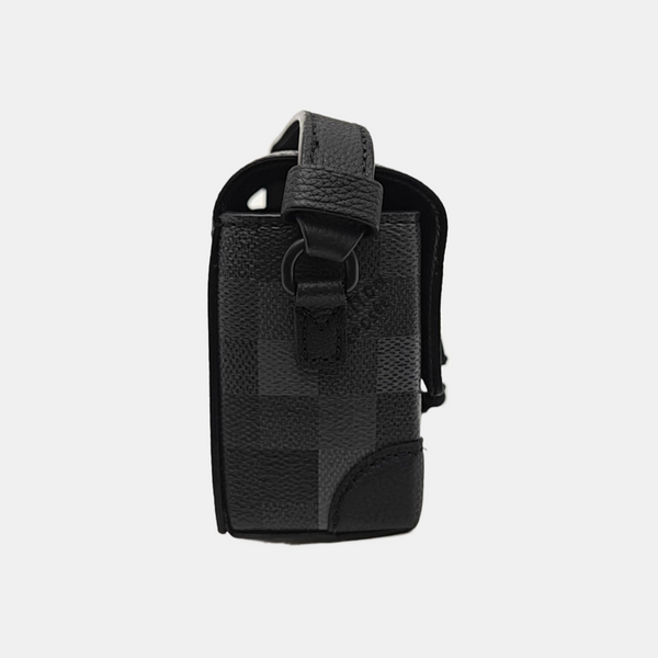 SOFT TRUNK Mini Damier Graphite Coated Canvas Black