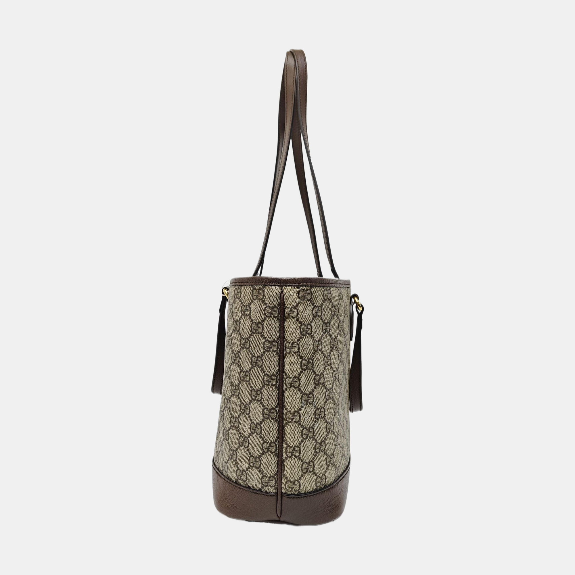 Ophidia Medium Monogram Coated Canvas Beige