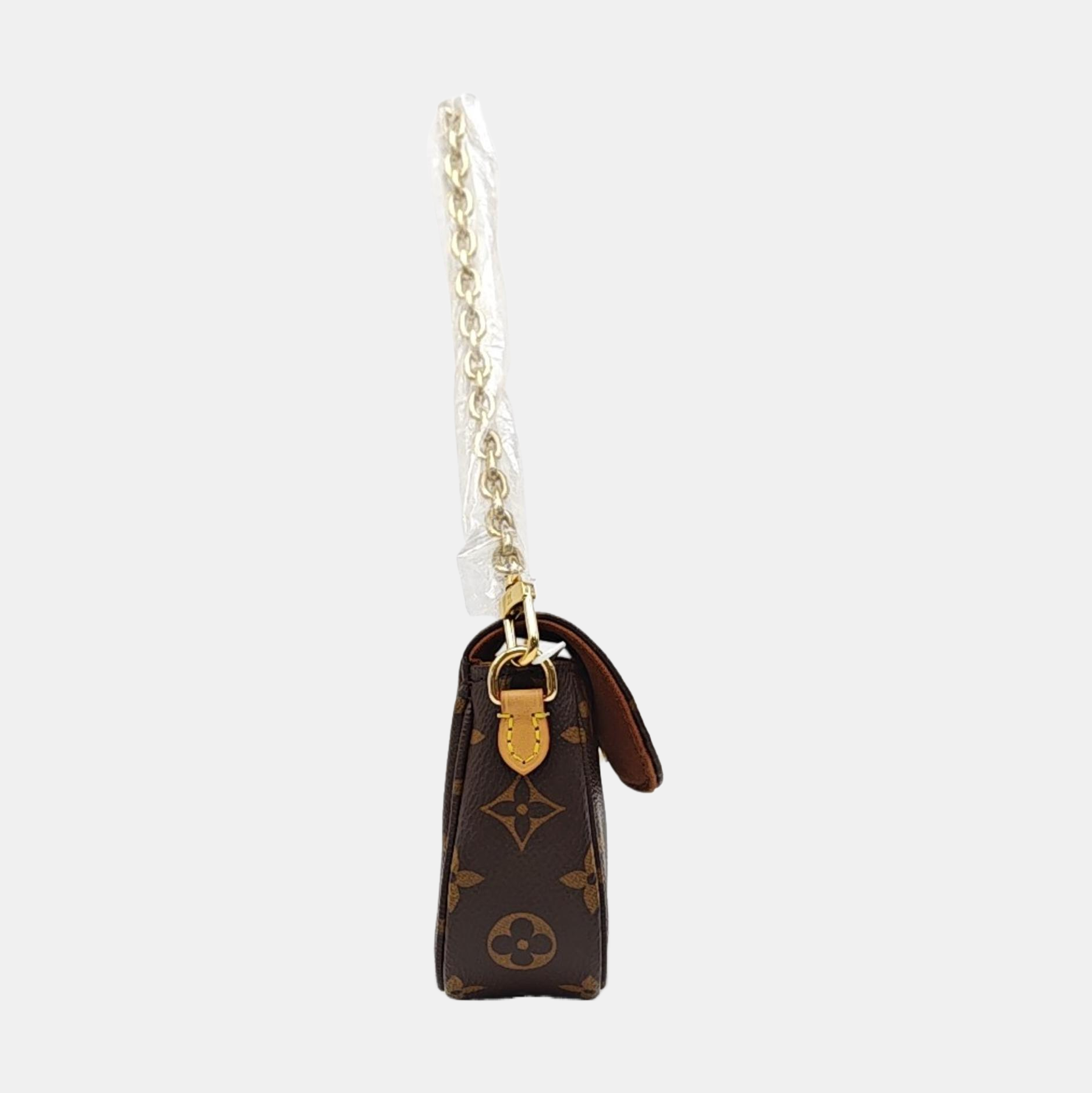 IVY Monogram Coated Canvas Brown