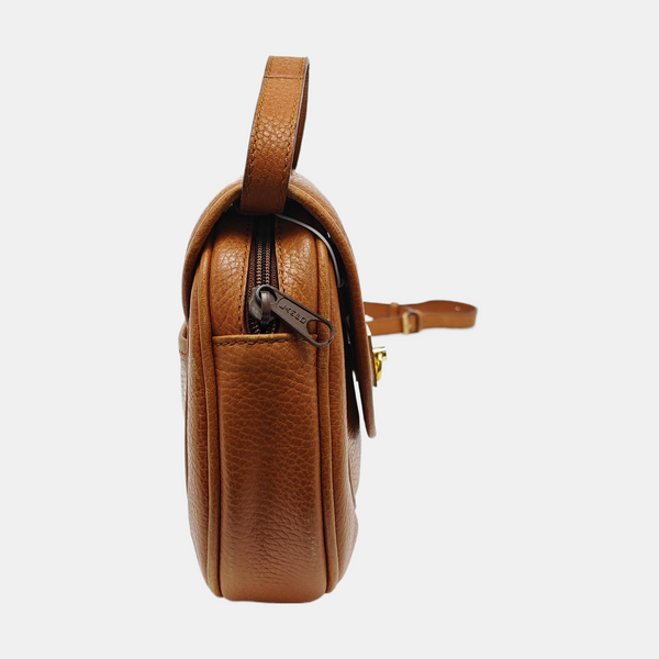 Calfskin Shoulder Bag Brown
