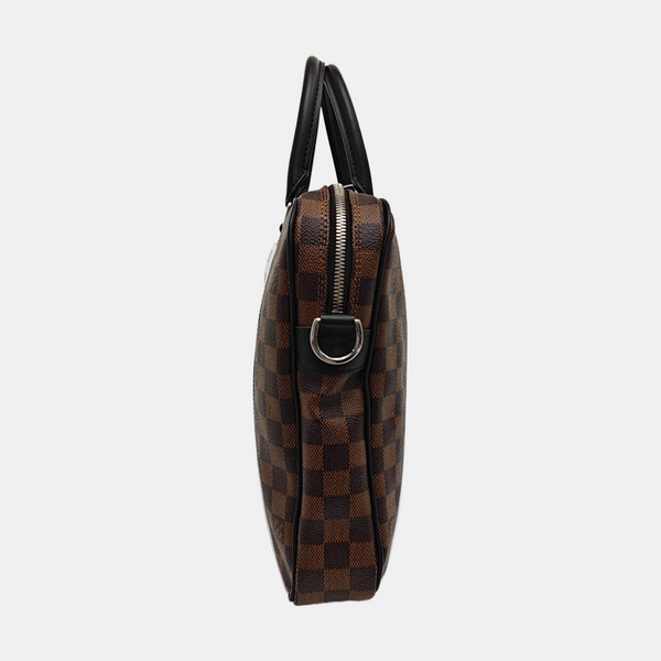 PORTE-DOCUMENTS PM Damier Ebene Coated Canvas Brown