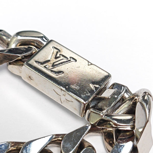 Monogram Metal Silver Bracelet