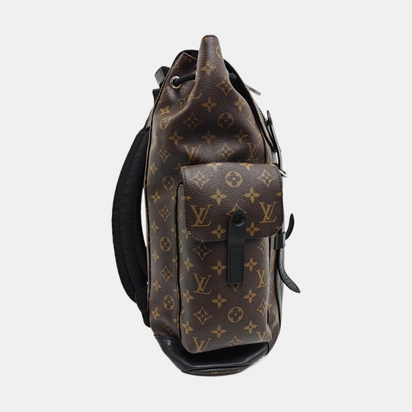 CHRISTOPHER MM Monogram Coated Canvas Brown