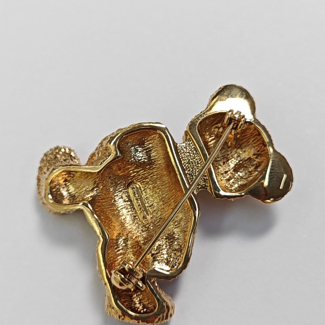 Metal Gold Brooch