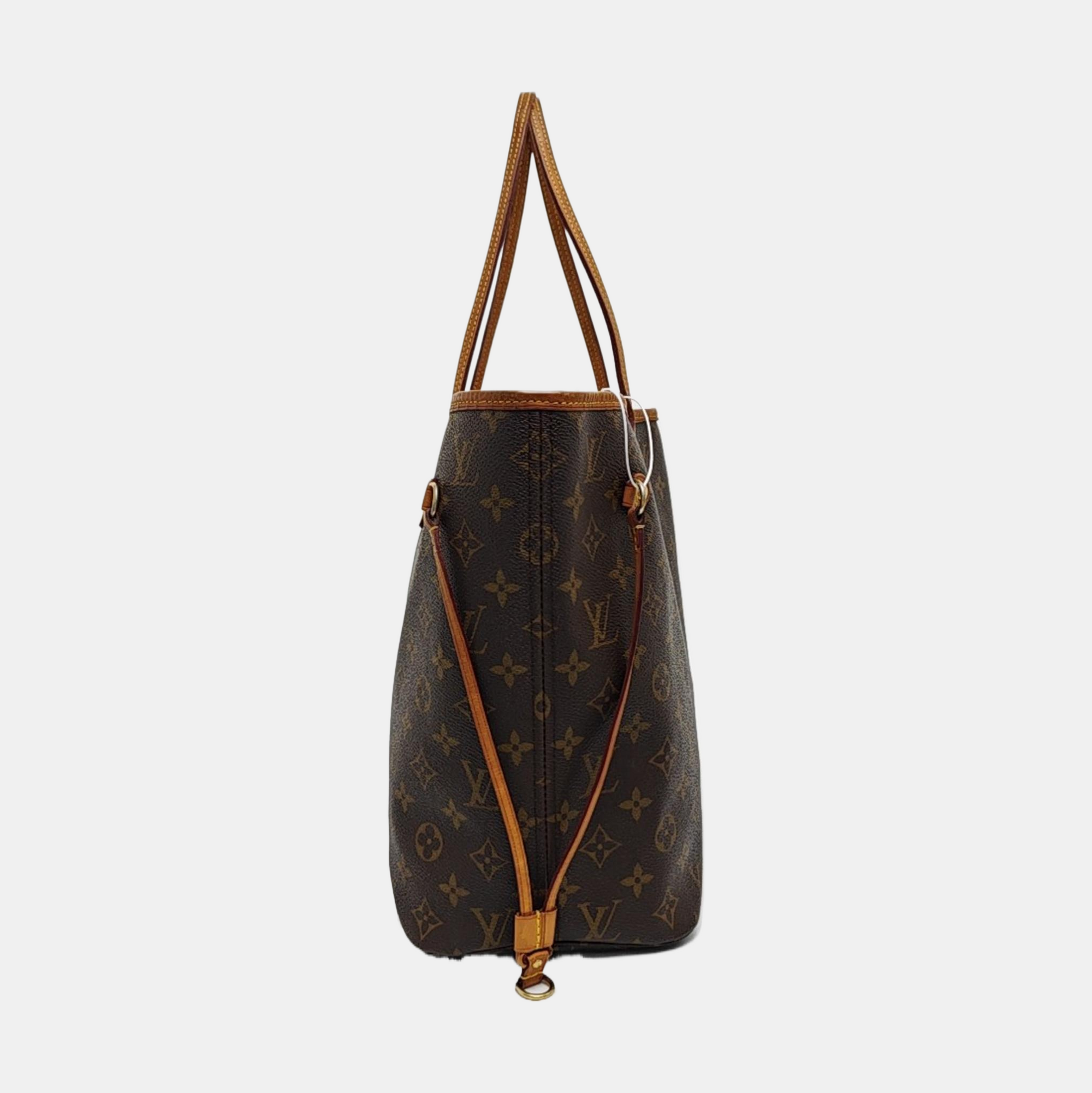 NEVERFULL MM Monogram Coated Canvas Brown